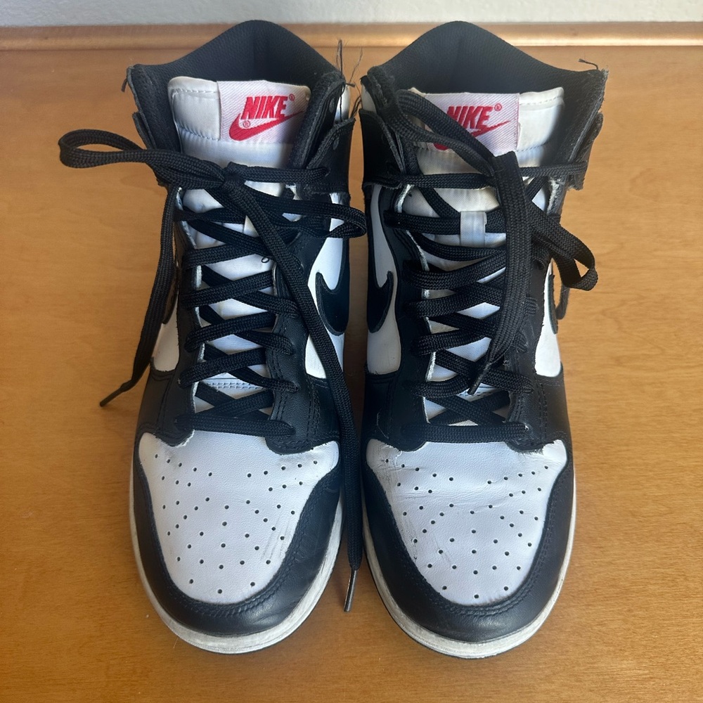 Nike Women’s Dunk Black and White High Sneakers